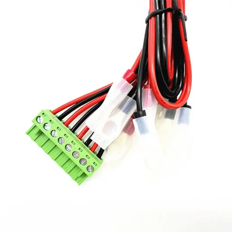 Factory Price OEM Diagnostic Medical Equipment Wiring Harness with Green Terminal Connector