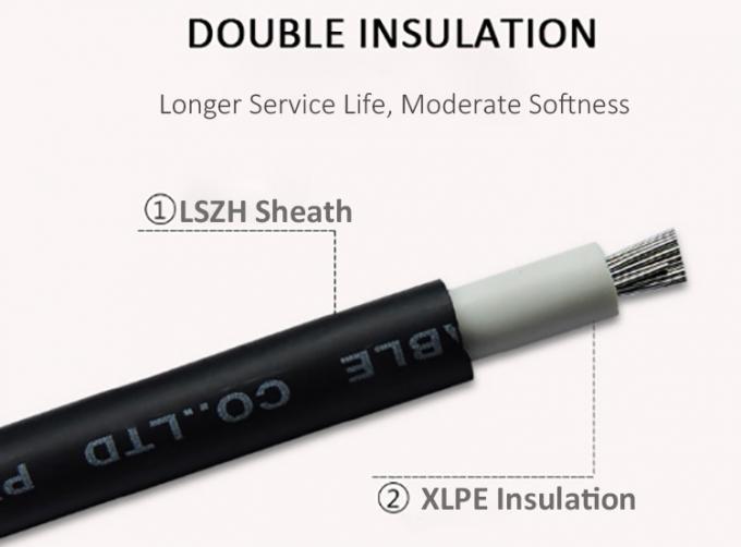 Cables fotovoltaicos solares de 4 mm para automóviles fotovoltaicos de baja y media tensión 1