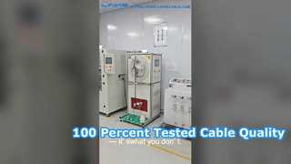 Laboratorio de pruebas de calidad de cables Linke entre bastidores
