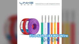 Cable de alimentación resistente al fuego 18AWG 300V UL1185