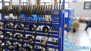 Cable de guitarra de bajo ruido trenzado negro de 10 pies y 30 pies