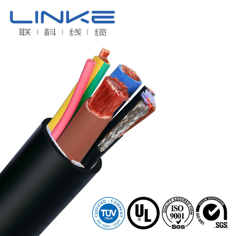 Cable de energía de diseño de núcleo múltiple chaqueta de TPU para alambre de línea de alimentación en vehículos de energía