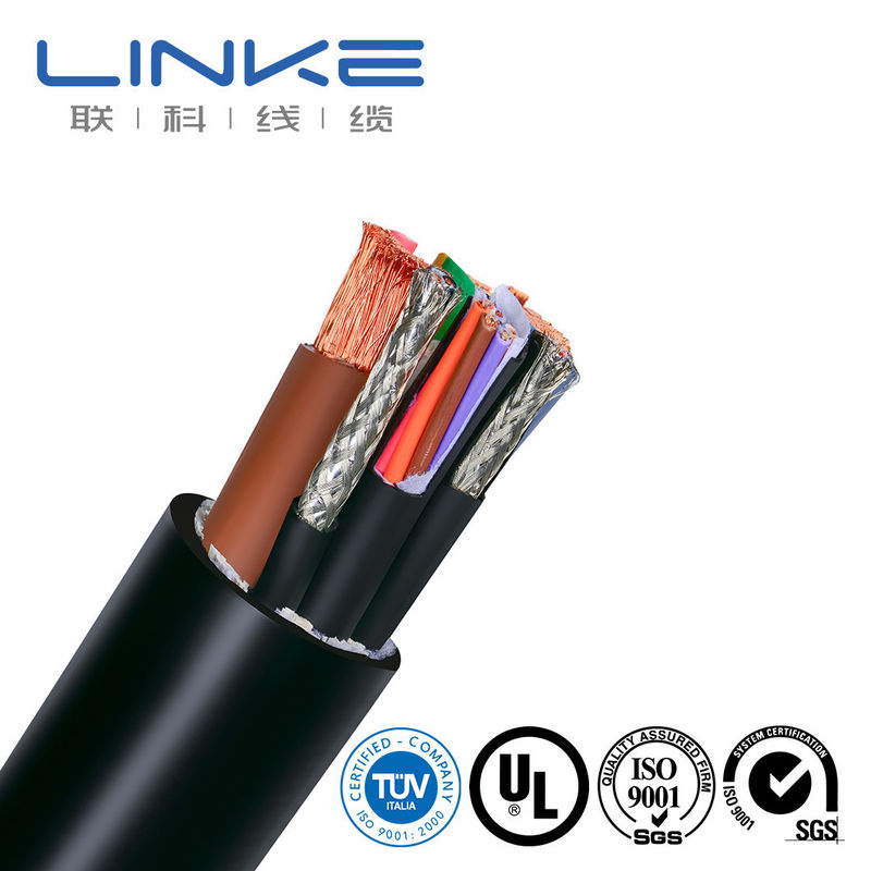 Cable de energía de diseño de núcleo múltiple chaqueta de TPU para alambre de línea de alimentación en vehículos de energía