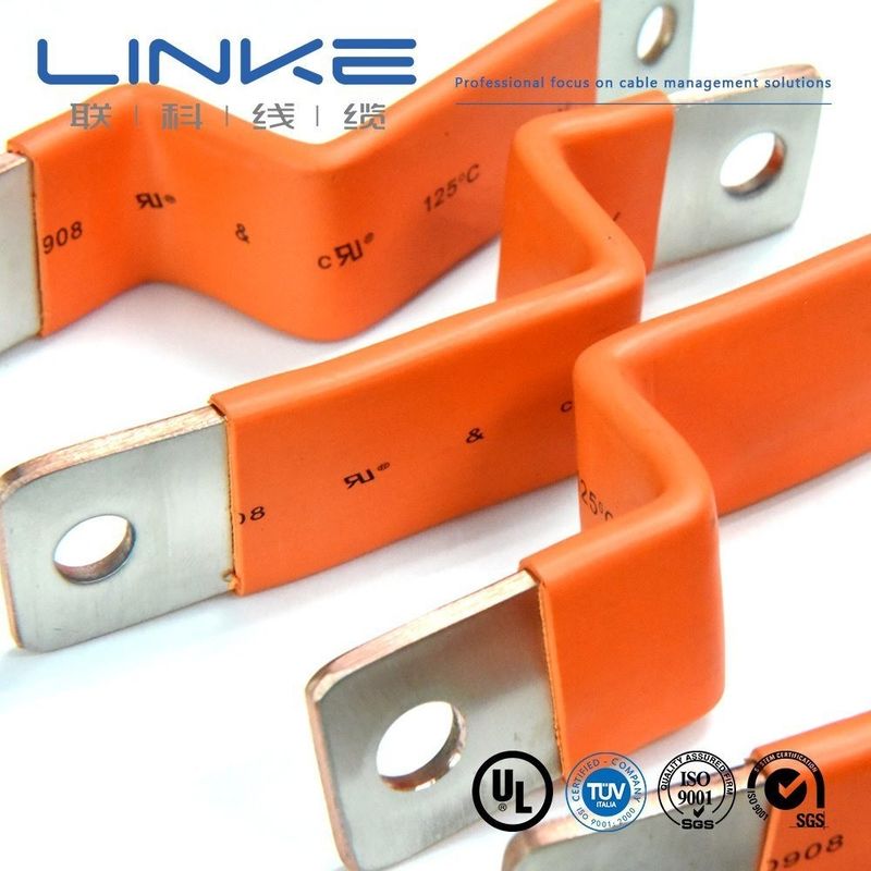 Cables aislados personalizados y flexibles de barras planas de cobre para cargador de baterías de vehículos eléctricos