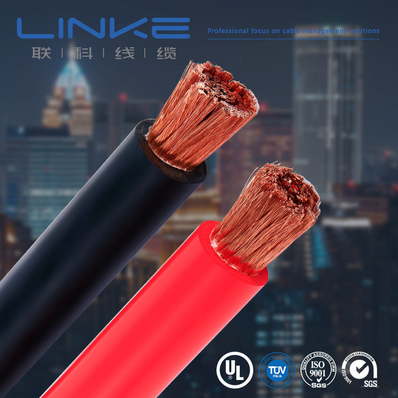 Cable de silicona sin blindaje de alta tensión de 1500 V CC Apto con certificación CE y 1