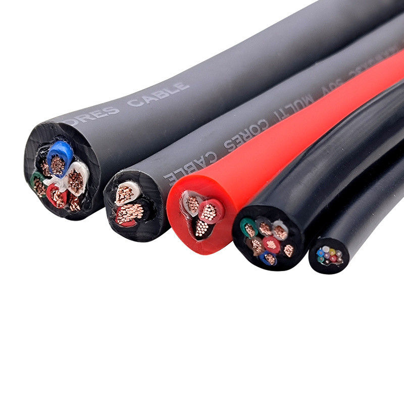 105 grados AC 300/500V Conductor de cobre desnudo de aislamiento de silicona Cable de cargador EV para conexión de automóviles inteligentes
