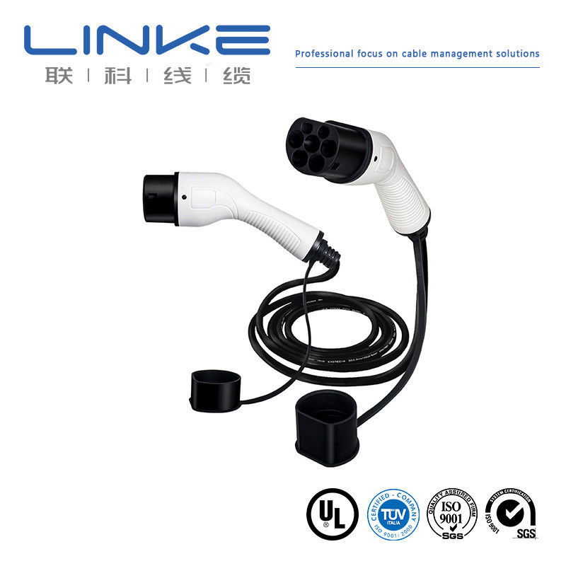 105 grados AC 300/500V Conductor de cobre desnudo de aislamiento de silicona Cable de cargador EV para conexión de automóviles inteligentes