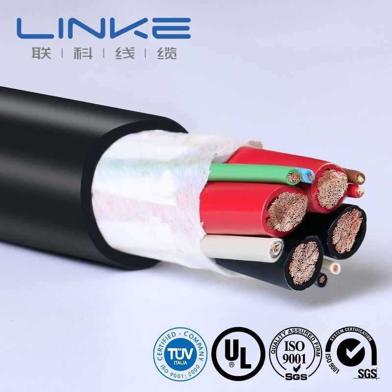 105 grados AC 300/500V Conductor de cobre desnudo de aislamiento de silicona Cable de cargador EV para conexión de automóviles inteligentes