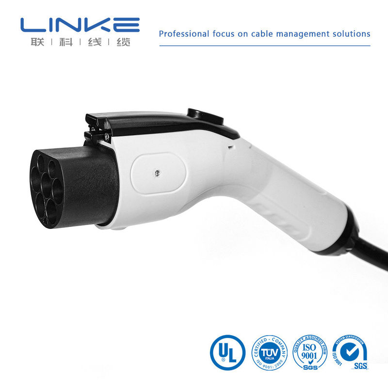 Cable de carga de vehículo eléctrico de latón plateado de EV AC 32A 7kw 16A 3.5kw