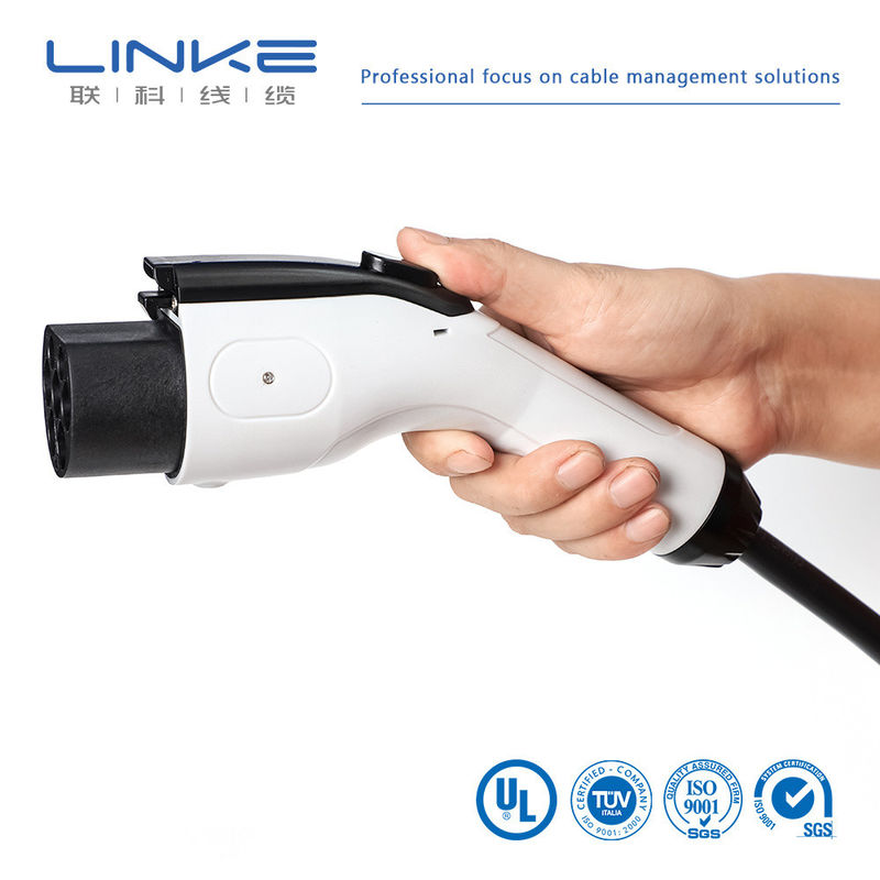 Cable de carga de vehículo eléctrico de latón plateado de EV AC 32A 7kw 16A 3.5kw