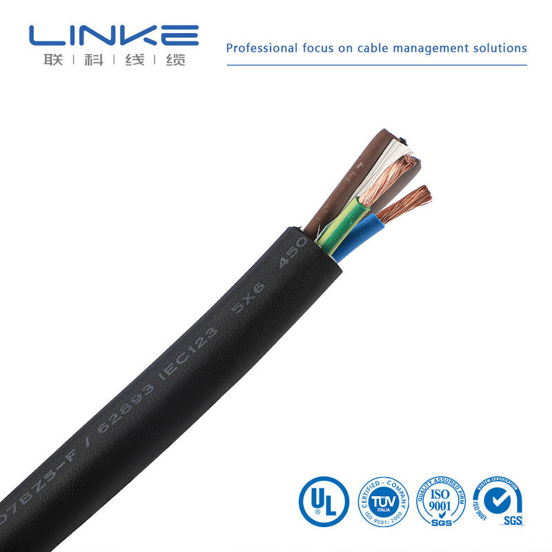 Personalización XLPE3 Core 6 sup2 Cable de carga para carga de pila de cable en el subsuelo EV Cable de carga de pila
