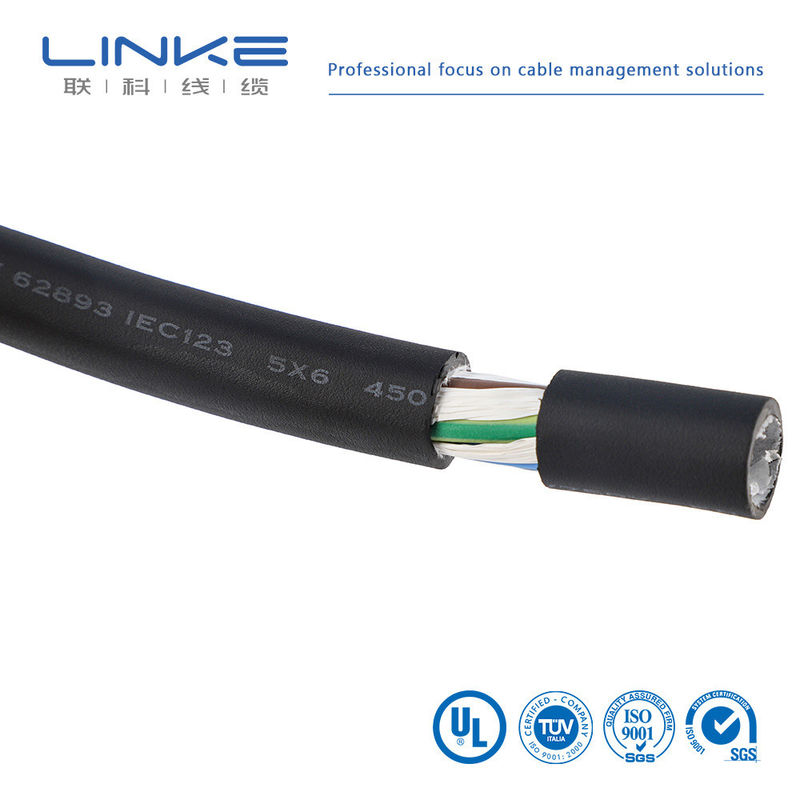 Personalización XLPE3 Core 6 sup2 Cable de carga para carga de pila de cable en el subsuelo EV Cable de carga de pila