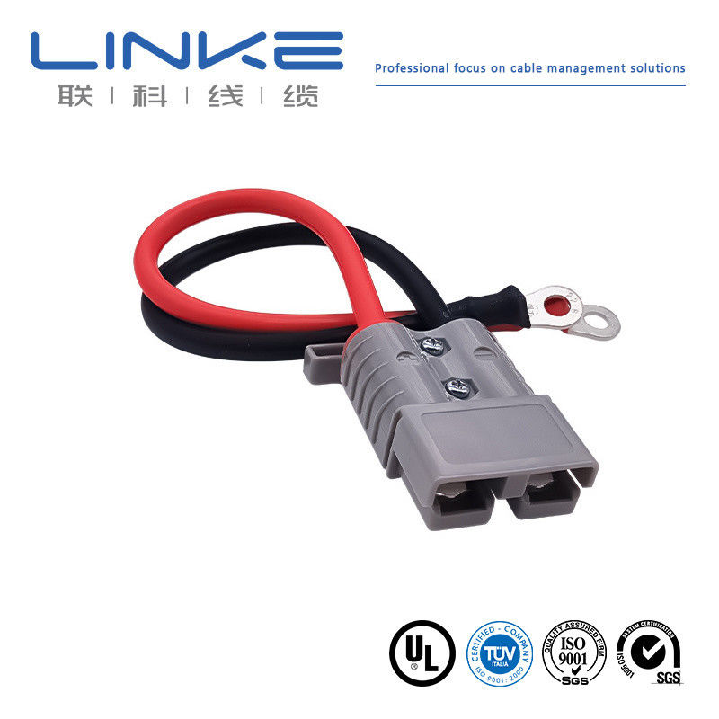 Conector de enchufe 8AWG cable de conector de panel solar 50A/600V Adaptador de puerto de anuncios 300mm cable de conector solar