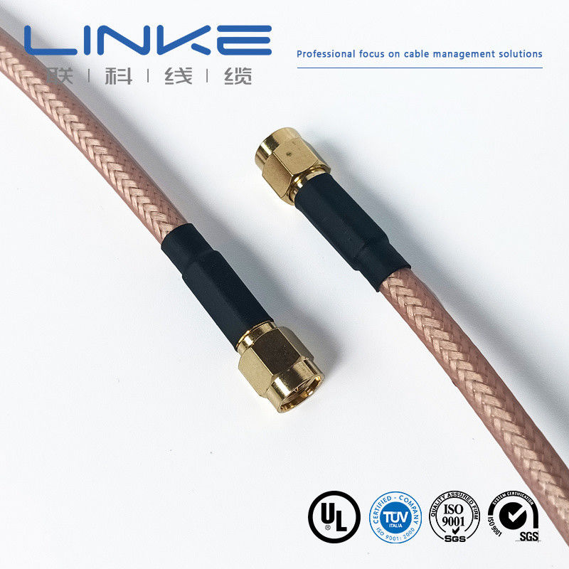 Wurth Elektronik RG142 cable coaxial 50 Ω, 4.95mm OD SMA masculino a SMA masculino blanco Cable para vehículos de nueva energía