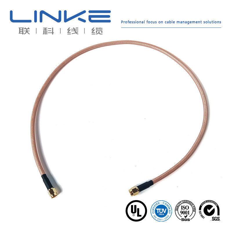 Wurth Elektronik RG142 cable coaxial 50 Ω, 4.95mm OD SMA masculino a SMA masculino blanco Cable para vehículos de nueva energía
