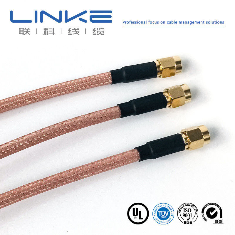 Wurth Elektronik RG142 cable coaxial 50 Ω, 4.95mm OD SMA masculino a SMA masculino blanco Cable para vehículos de nueva energía