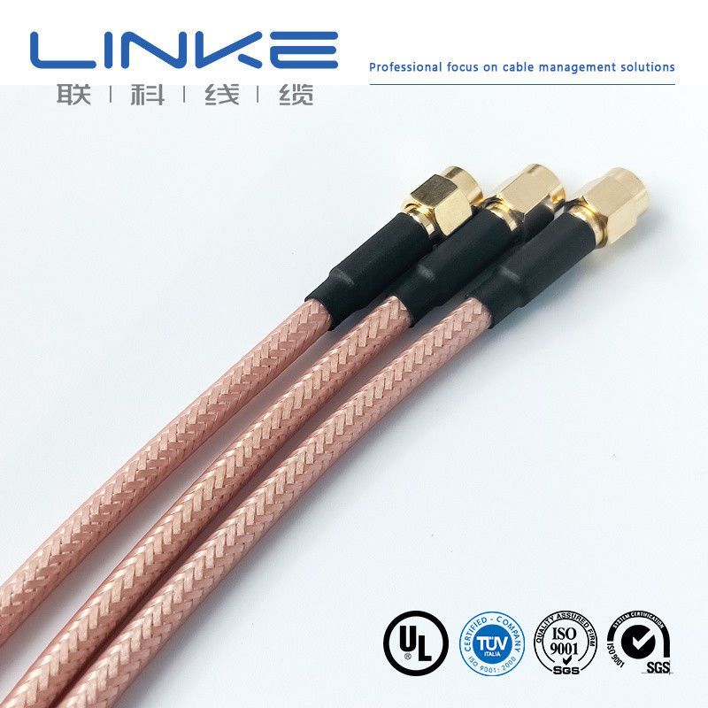 Wurth Elektronik RG142 cable coaxial 50 Ω, 4.95mm OD SMA masculino a SMA masculino blanco Cable para vehículos de nueva energía