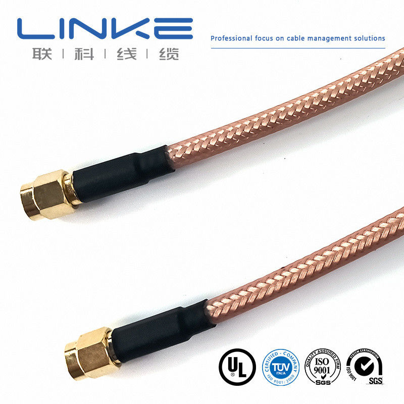 Wurth Elektronik RG142 cable coaxial 50 Ω, 4.95mm OD SMA masculino a SMA masculino blanco Cable para vehículos de nueva energía