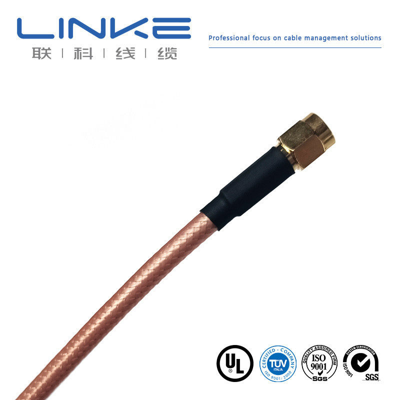 Wurth Elektronik RG142 cable coaxial 50 Ω, 4.95mm OD SMA masculino a SMA masculino blanco Cable para vehículos de nueva energía