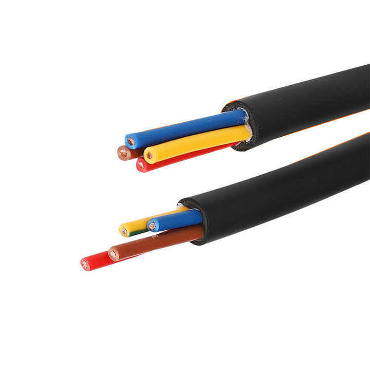 Cables elevadores eléctricos redondos de PVC flexibles con tejido de tejido de grúa resistente a los rayos UV