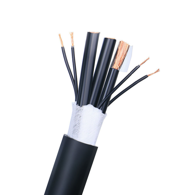 Cable coaxial de señalización de bajos halógenos con 4G1.5mm2 y 7g2.5mm2 para control de potencia
