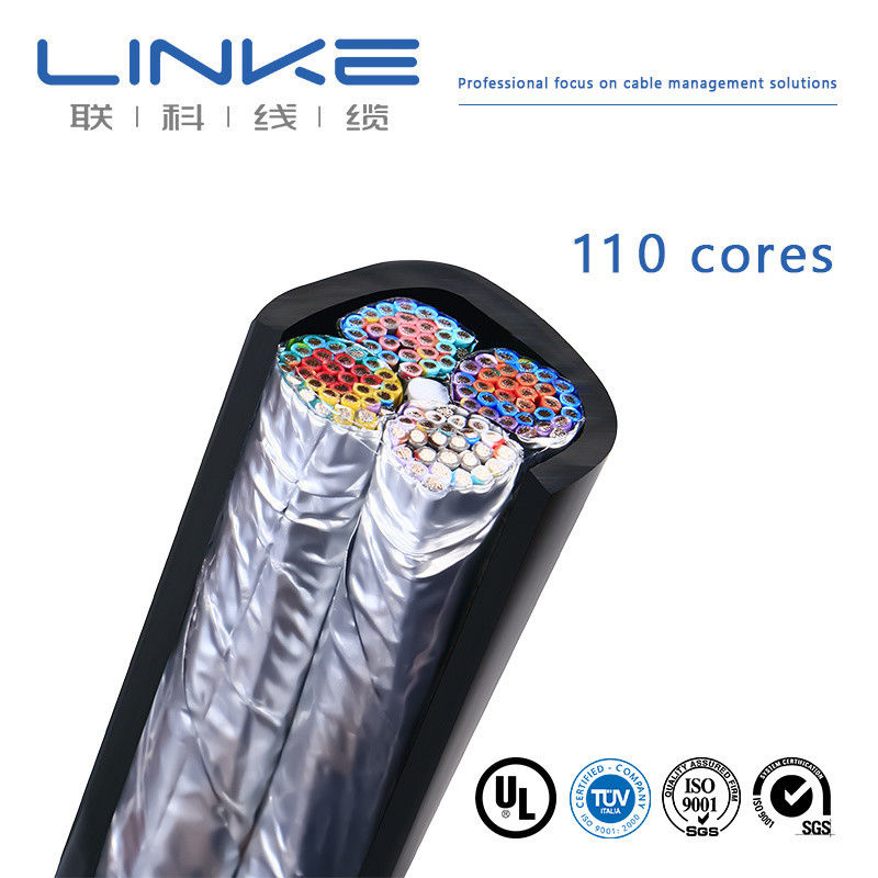 UL2464 Cables de alambre para automóviles con aislamiento libre de halógenos con conductor de cobre enlatado y 110 núcleos para el control de semiconductores