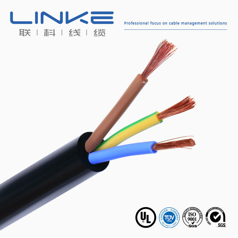 1.5mm 2.5mm 4mm 6mm Cabo Eléctrico Multi Núcleo Flexible Redondo 3 Fio Eléctrico aislado en PVC Rvv