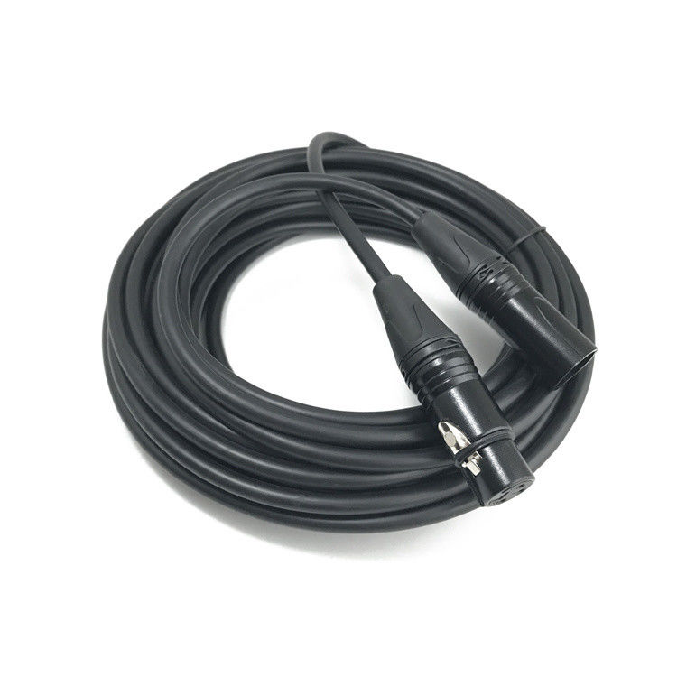 Cable XLR profesional de 3 pines de hombre a mujer con alambre de cobre desnudo para audio de alta calidad de sonido