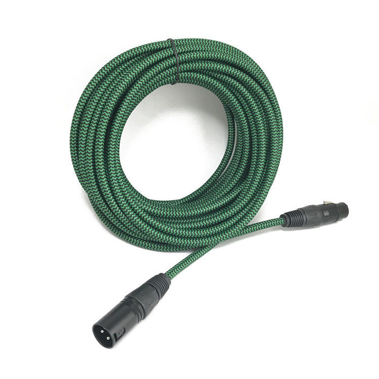 Cable XLR profesional de 3 pines de hombre a mujer con alambre de cobre desnudo para audio de alta calidad de sonido