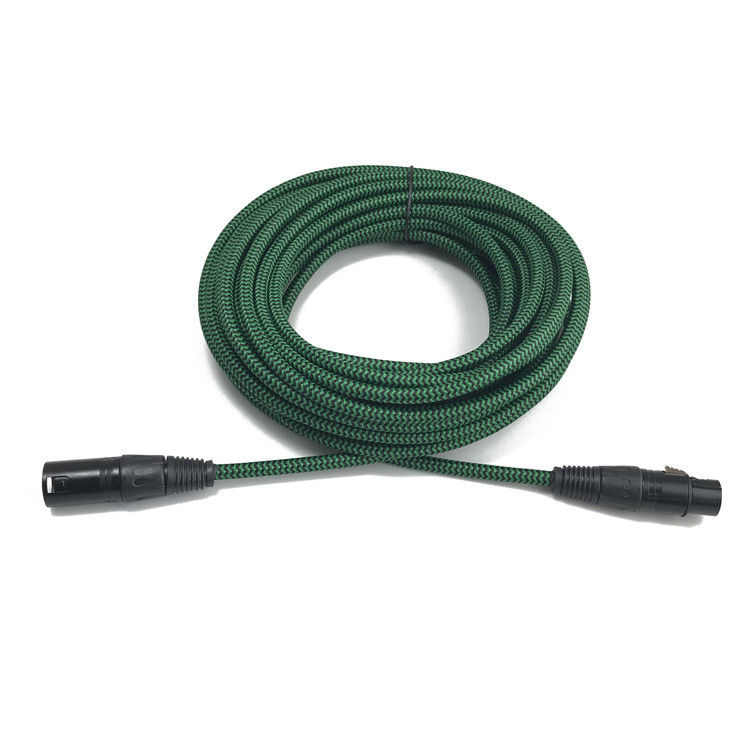 Cable XLR profesional de 3 pines de hombre a mujer con alambre de cobre desnudo para audio de alta calidad de sonido