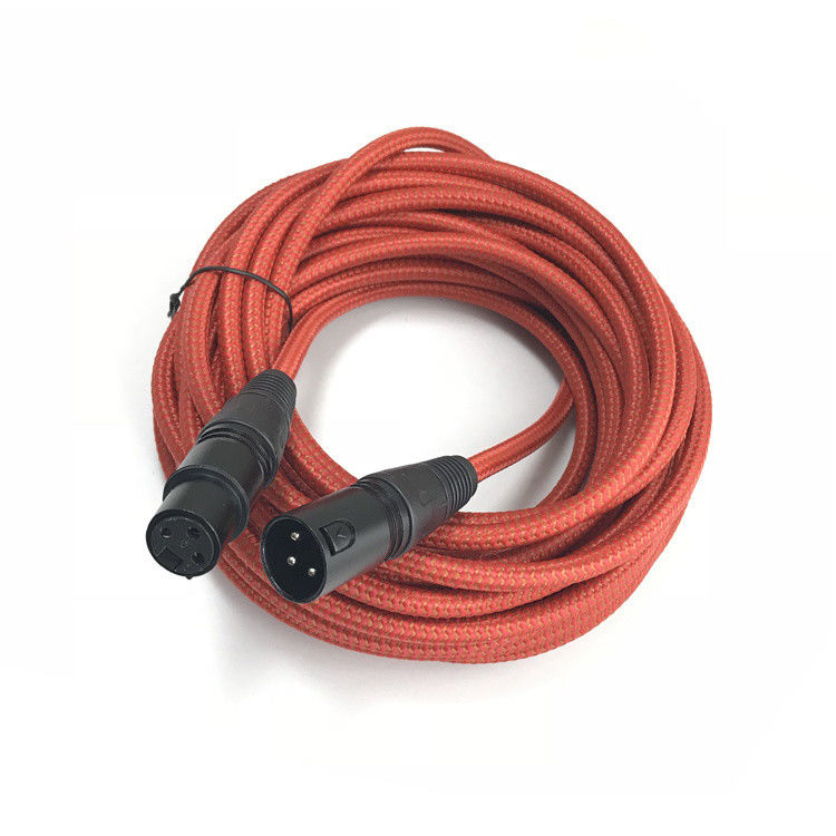 Cable XLR profesional de 3 pines de hombre a mujer con alambre de cobre desnudo para audio de alta calidad de sonido