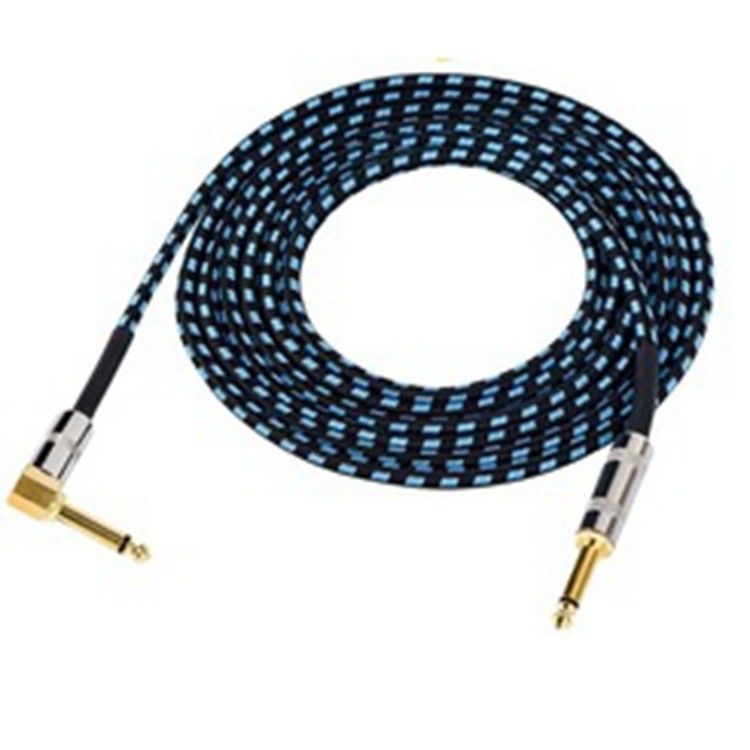 Cable de guitarra eléctrica silencioso con conector personalizado y cable de cobre desnudo para instrumentos de audio profesionales