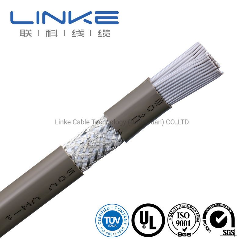 Cable eléctrico UL plano con materiales de vendaje de tuberías de PVC y 50 núcleos 28AWG