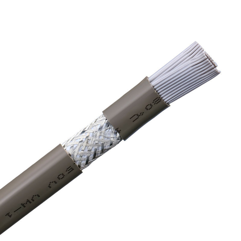 Material de cubierta PVC UL2464 Gris con borde rojo 20 pines de cable de altavoz de cinta plana