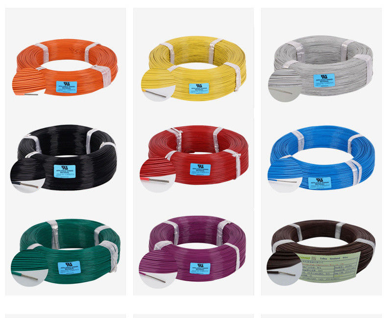 Cable de alimentación de alambre de cobre estañado UL1330 con aislamiento FEP de 10-30 AWG para aplicaciones de alta temperatura