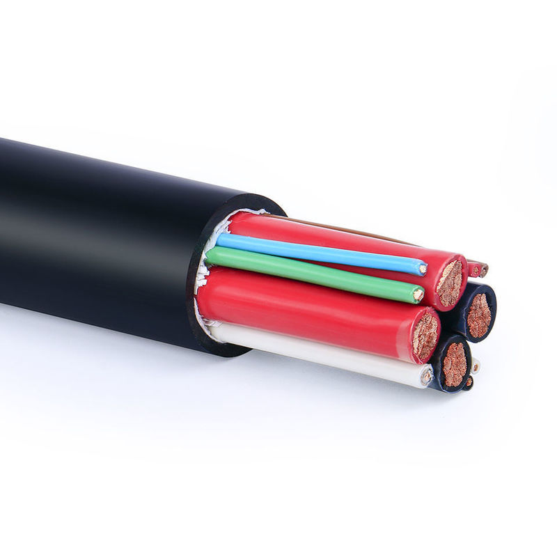 Cable de cable eléctrico aislado de PVC personalizado con cubierta impermeable y núcleos múltiples