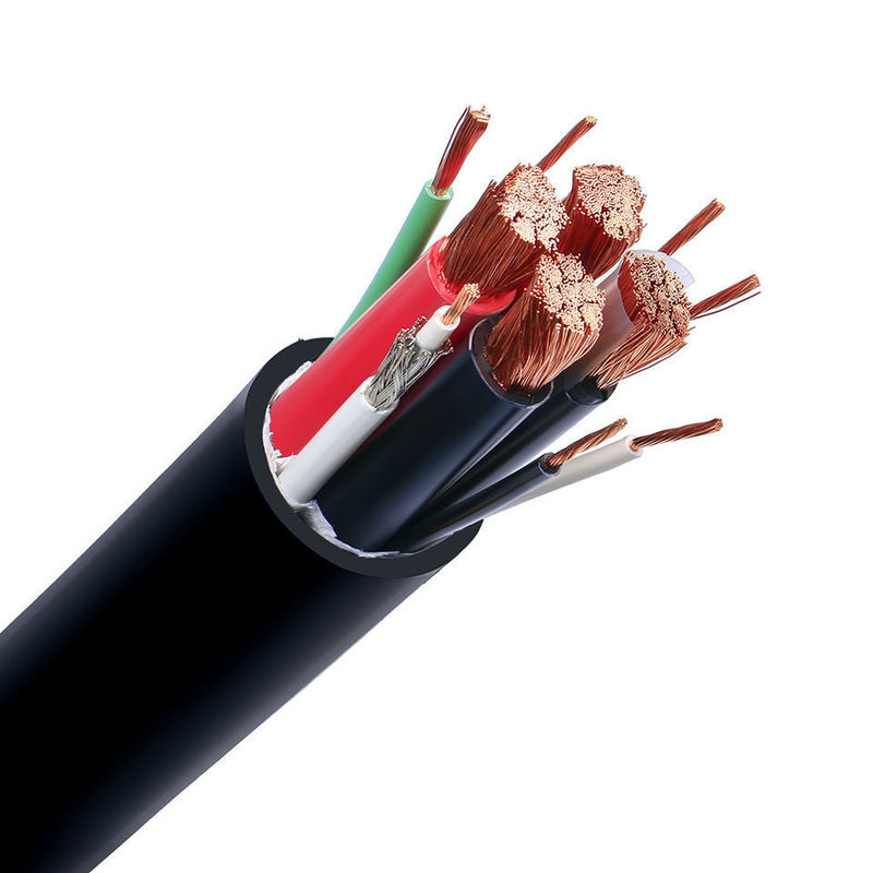 Cable de cable eléctrico aislado de PVC personalizado con cubierta impermeable y núcleos múltiples