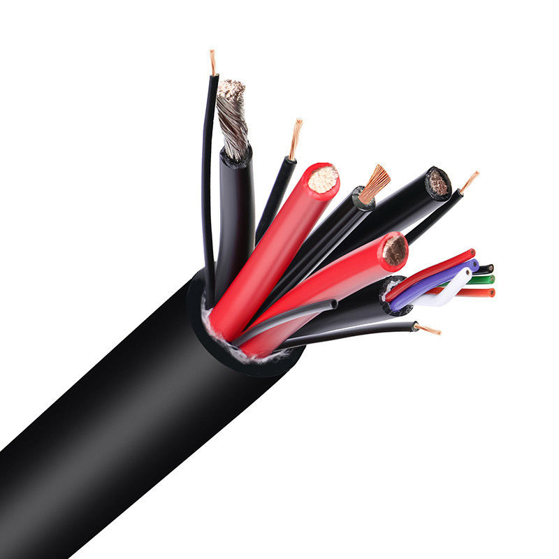 Cable de cable eléctrico aislado de PVC personalizado con cubierta impermeable y núcleos múltiples
