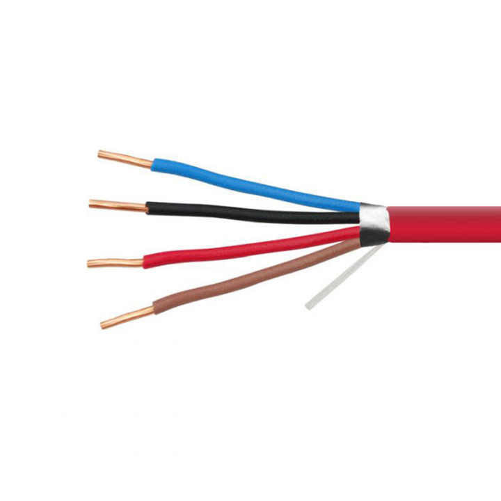 1Cables resistentes al fuego de.5 mm con cobre enlatado y aislamiento XLPE para sistemas de alarma contra ladrones