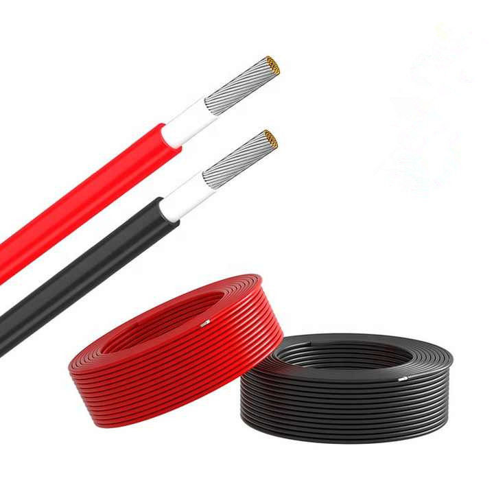 Cable fotovoltaico de 2.5 mm Panel solar de corriente continua Cable de alimentación con conductor de cobre enlatado