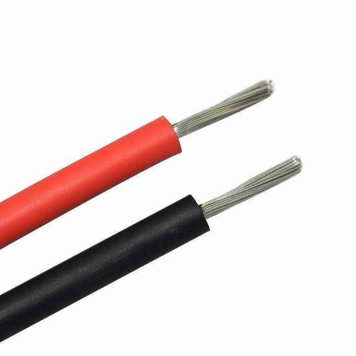 Cable fotovoltaico de 2.5 mm Panel solar de corriente continua Cable de alimentación con conductor de cobre enlatado
