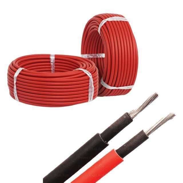 Cable fotovoltaico de 2.5 mm Panel solar de corriente continua Cable de alimentación con conductor de cobre enlatado