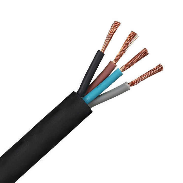 Cable eléctrico de 0,5 mm2 con revestimiento de caucho de PVC subterráneo flexible para un rendimiento suave