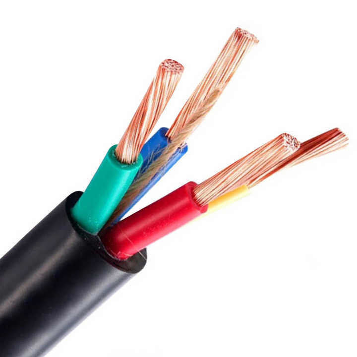 Cable eléctrico de 0,5 mm2 con revestimiento de caucho de PVC subterráneo flexible para un rendimiento suave