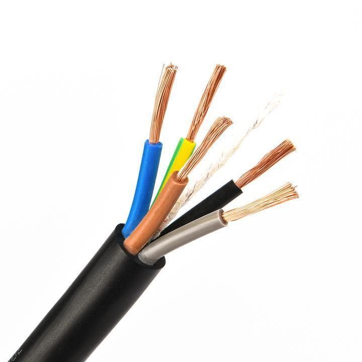 Cable eléctrico de 0,5 mm2 con revestimiento de caucho de PVC subterráneo flexible para un rendimiento suave