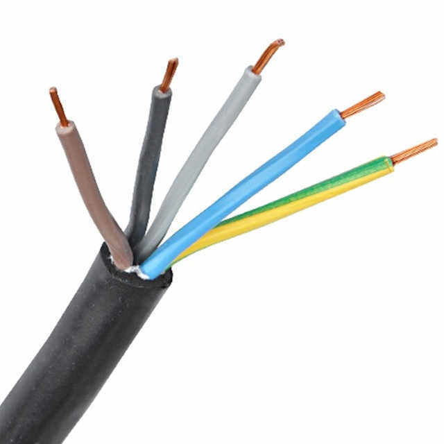Cables impermeables flexibles de cobre de 4 núcleos aislados de PVC para uso doméstico e industrial