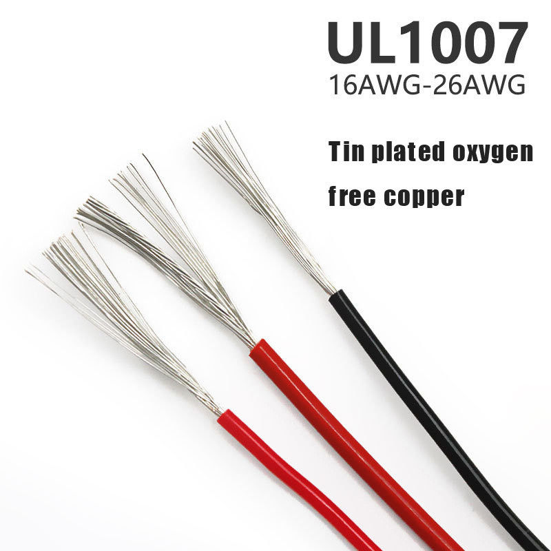 UL1007 Cable de conductor de cobre sólido aislante de PVC cable de gancho para equipos eléctricos con un amplio rango de temperatura