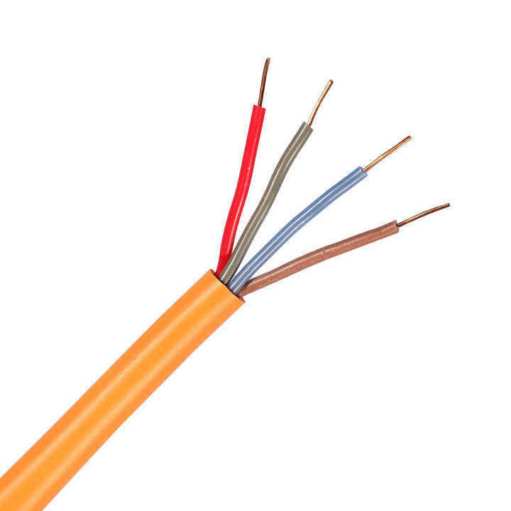 14AWG Cables de cobre de resistencia al fuego enlatados desnudos con aislamiento XLPE y voltaje nominal de 300 V para sistemas de alarma de incendio
