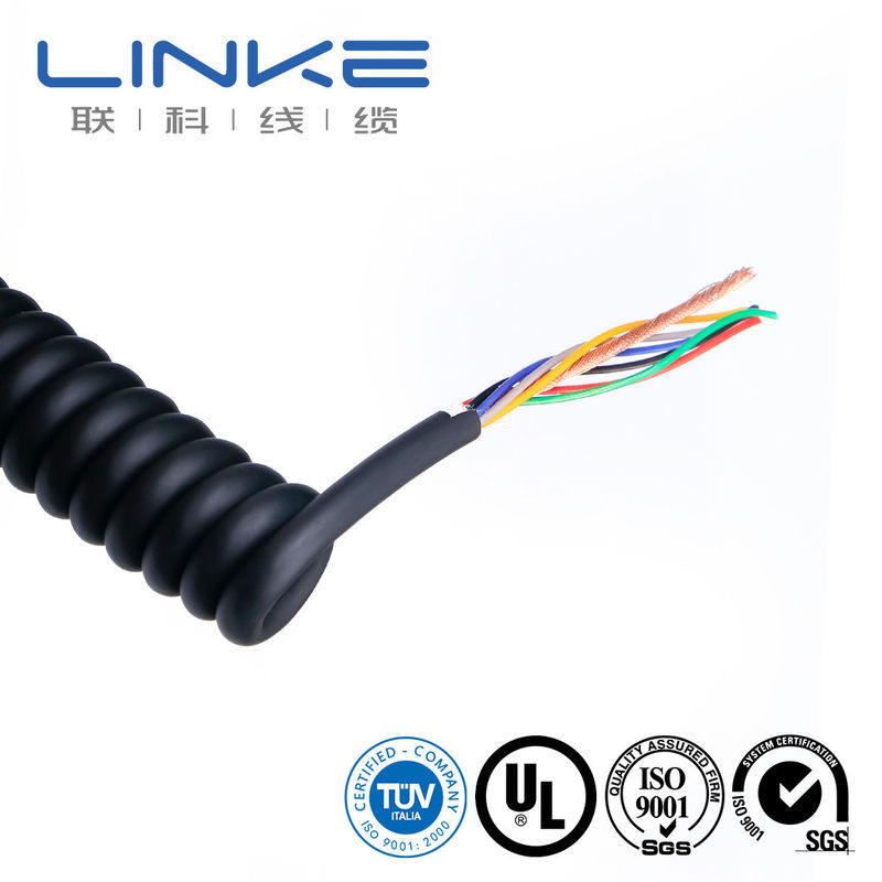 Cable de resorte de conductor de cobre con voltaje nominal de 300-600 V y materiales aislantes personalizables