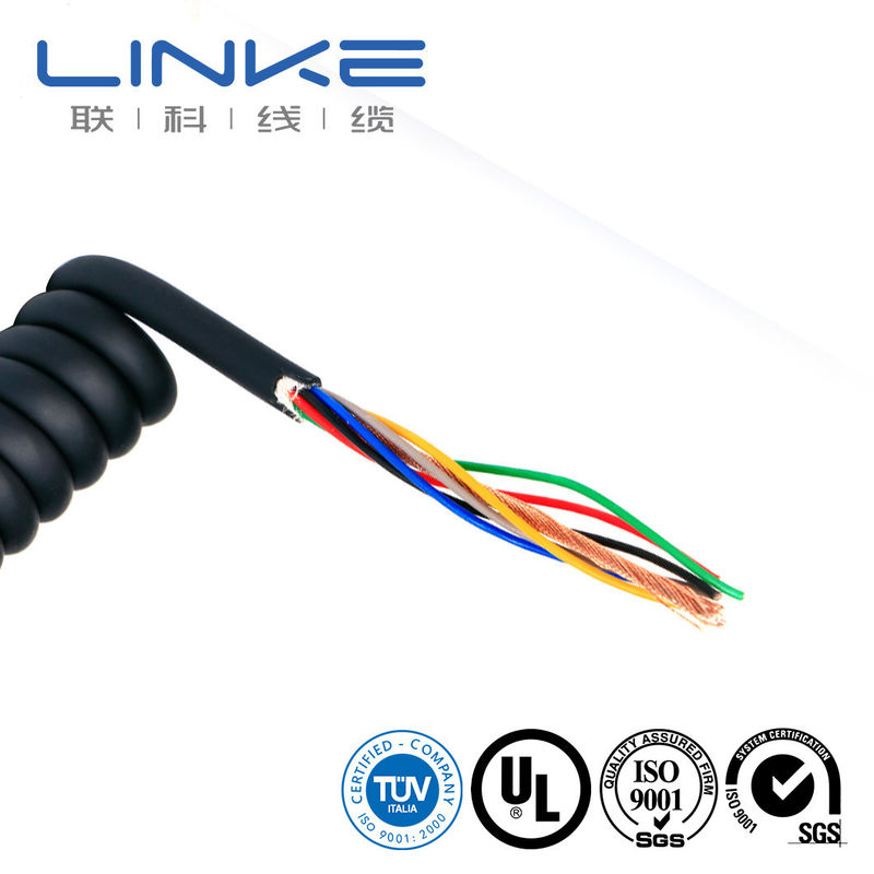 Cable de resorte de conductor de cobre con voltaje nominal de 300-600 V y materiales aislantes personalizables